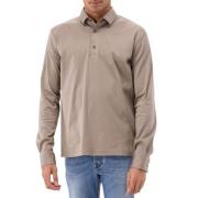 Valenza Schiller Supima Lead Grey Polo Shirt Brown, Herr