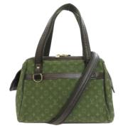 Louis Vuitton Vintage Pre-owned Canvas handvskor Green, Dam