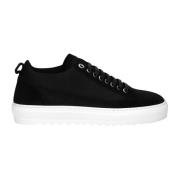 Mason Garments Svarta Mocka Gummisneakers Black, Herr