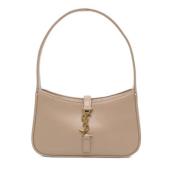 Yves Saint Laurent Vintage Pre-owned Laeder axelremsvskor Beige, Dam