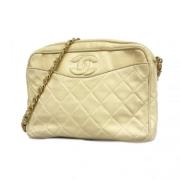 Chanel Vintage Pre-owned Laeder chanel-vskor White, Dam