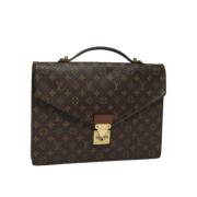 Louis Vuitton Vintage Pre-owned Canvas handvskor Brown, Dam