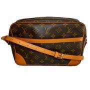 Louis Vuitton Vintage Pre-owned Tyg louis-vuitton-vskor Brown, Dam