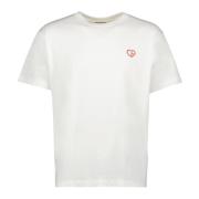 Dior Hjärta CD T-shirt Höst-Vinter Kollektion White, Herr