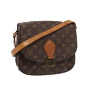 Louis Vuitton Vintage Pre-owned Canvas axelremsvskor Brown, Dam