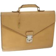 Louis Vuitton Vintage Pre-owned Laeder louis-vuitton-vskor Yellow, Dam