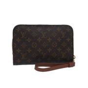 Louis Vuitton Vintage Pre-owned Canvas kuvertvskor Brown, Dam