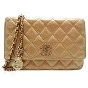 Chanel Vintage Pre-owned Laeder chanel-vskor Yellow, Dam