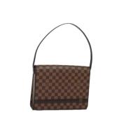 Louis Vuitton Vintage Pre-owned Canvas axelremsvskor Brown, Dam