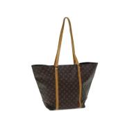 Louis Vuitton Vintage Pre-owned Canvas axelremsvskor Brown, Dam