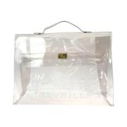 Hermès Vintage Pre-owned Plast handvskor White, Dam