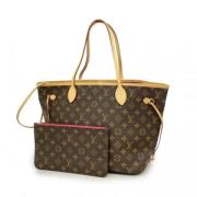 Louis Vuitton Vintage Pre-owned Tyg axelremsvskor Brown, Dam