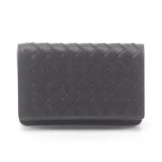 Bottega Veneta Vintage Pre-owned Laeder plnbcker Black, Dam