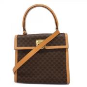 Celine Vintage Pre-owned Plast handvskor Brown, Dam