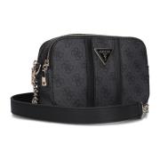 Guess Stilren Kamera Crossbody Axelväska Black, Dam