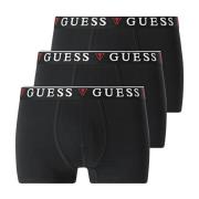 Guess Svarta Boxershorts med Stretch Fit Black, Herr