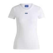 Hugo Boss Avslappnad Dam Tee Easy Stil White, Dam