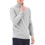 Ralph Lauren Stickad Half Zip Andover Heather Gray, Herr