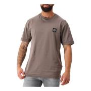 Stone Island Logo Patch Tee Valnöt Brun Brown, Herr