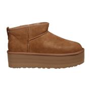 UGG Ultra Mini Ankel Plattform Stövlar Brown, Dam