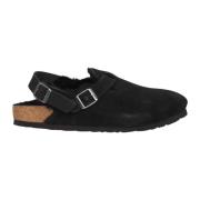 Birkenstock Shearling Toffel med Lambskin Innersula Black, Herr