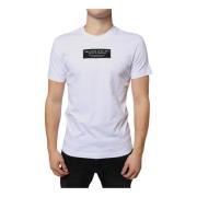 Dolce & Gabbana Vit Bomull Logo Applique T-shirt White, Herr