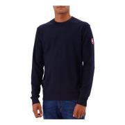 Canada Goose Navy Ull Crew Neck Sweater Blue, Herr