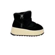 ASH Svart Mocka Ankelboot Black, Dam