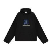 Vetements Tryckt sweatshirt Black, Herr