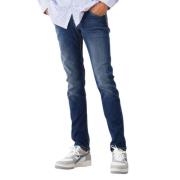 Jacob Cohën Slim Mörkblå Jeans Blue, Herr