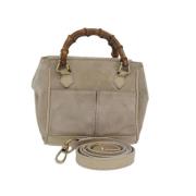 Gucci Vintage Pre-owned Mocka handvskor Beige, Dam