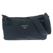 Prada Vintage Pre-owned Canvas crossbodyvskor Black, Dam