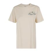 Sporty & Rich Stilren Fitness T-shirt Beige, Dam