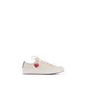 Comme des Garçons Play Chuck 70 Låga Canvas Sneakers White, Dam