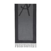 Saint Laurent Grå Sidenscarf Elegant Stil Gray, Herr