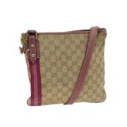 Gucci Vintage Pre-owned Canvas gucci-vskor Beige, Dam