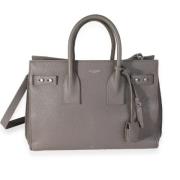 Yves Saint Laurent Vintage Pre-owned Laeder handvskor Gray, Dam