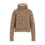 Moncler Neutral Ullblandning Jacka Aw24 Brown, Dam