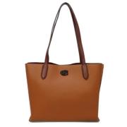 Coach Pre-owned Pre-owned Canvas axelremsvskor Brown, Dam