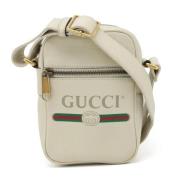 Gucci Vintage Pre-owned Laeder crossbodyvskor Beige, Dam