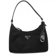 Prada Vintage Pre-owned Nylon prada-vskor Black, Dam