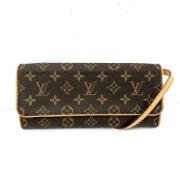 Louis Vuitton Vintage Pre-owned Canvas crossbodyvskor Brown, Dam