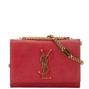 Yves Saint Laurent Vintage Pre-owned Laeder axelremsvskor Red, Dam