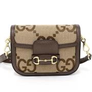 Gucci Vintage Pre-owned Canvas gucci-vskor Brown, Dam