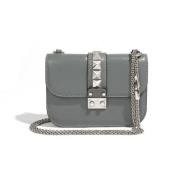 Valentino Vintage Pre-owned Laeder axelremsvskor Gray, Dam