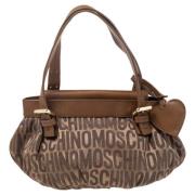 Moschino Pre-Owned Pre-owned Canvas axelremsvskor Brown, Dam