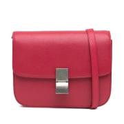 Celine Vintage Pre-owned Laeder crossbodyvskor Red, Dam