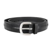 Orciani Sporty Bull Soft Waist Belt Black, Herr