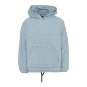 Pleasures Folklore Hoodie med Oversized Fit Blue, Herr