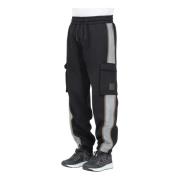 Emporio Armani EA7 Cargo Stil Svarta Sportiga Byxor Black, Herr